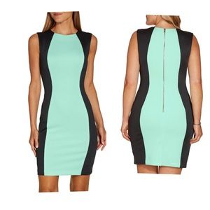 Boston Proper Color Block Scuba Dress